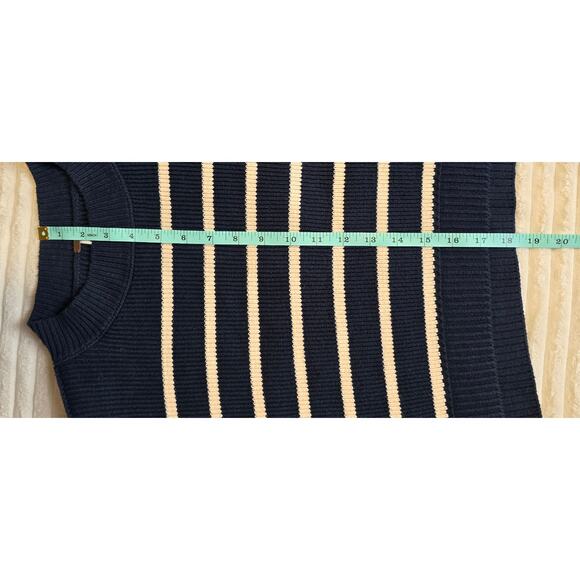 Free People Stripe Easy Street Crop Pullover Sweater - Picture 9 of 10